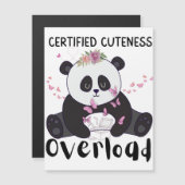 かわいいおもしろいパンダ マグネット招待状 (正面/裏面)