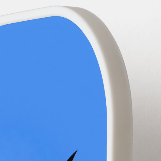 かわいいおもしろいビーとハート漫画イラストレーション ピックルボールラケット (左詳細)