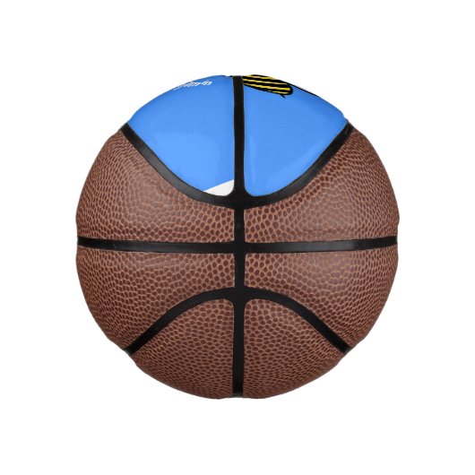 かわいいおもしろいビーとハート漫画イラストレーション ミニバスケットボール (右)