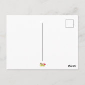 かわいいおもしろいビーガンの友サンキューカード ポストカード (裏面)