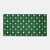 かわいいおもしろいピクルズラバーパタークールンユニークグリーン デスクマット (正面)