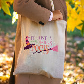 かわいいおもしろいピンクウィッチホカスポカスハロウィンハット トートバッグ