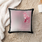 かわいいおもしろいピンク&グレーキャットポー装飾用クッション クッション (ブランケット)