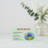 かわいいおもしろいブックワーム書店の名刺 名刺 (スタンド正面)