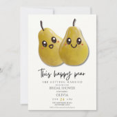 かわいいおもしろいブライダルシャワー 招待状 (正面)