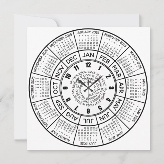 かわいいおもしろいベビーシャワー招待状 シーズンカード (正面)