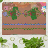 かわいいおもしろいベビーライオンキングハクナマタタ最新のedg キッチンタオル (折り畳み)