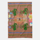 かわいいおもしろいベビーライオンキングハクナマタタ最新のedg キッチンタオル (縦)