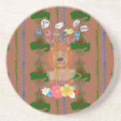 かわいいおもしろいベビーライオンキングハクナマタタ最新のedg コースター (正面)