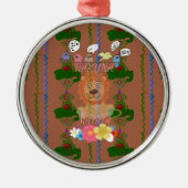 かわいいおもしろいベビーライオンキングハクナマタタ最新のedg メタルオーナメント (正面)