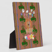 かわいいおもしろいベビーライオンキング:ハクナマタタデザイン フォトプラーク (側面)