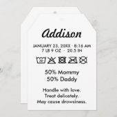 かわいいおもしろいベビー誕生のお知らせ 案内状 (正面/裏面)