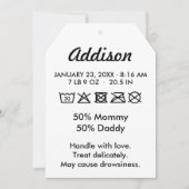 かわいいおもしろいベビー誕生のお知らせ 案内状 (正面)