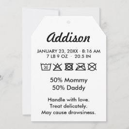 かわいいおもしろいベビー誕生のお知らせ 案内状