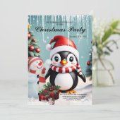 かわいいおもしろいペンギン。 招待状 (スタンド正面)