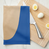 かわいいおもしろいホットドッグウィーナー漫画 キッチンタオル (四つ折り)