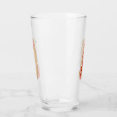 かわいいおもしろいホットドッグウィーナー漫画 タンブラーグラス (左)