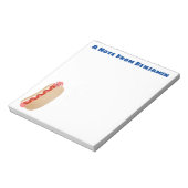 かわいいおもしろいホットドッグウィーナー漫画 ノートパッド (回転)