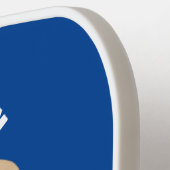 かわいいおもしろいホットドッグウィーナー漫画 ピックルボールラケット (左詳細)