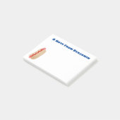 かわいいおもしろいホットドッグウィーナー漫画 ポストイット (アングル)