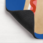 かわいいおもしろいホットドッグウィーナー漫画 マウスパッド (コーナー)