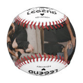 かわいいおもしろいボーナスパパ引用文&写真2倍 野球ボール (正面)