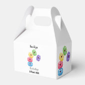 かわいいおもしろいマカロン漫画イラストレーション フェイバーボックス (裏面サイド)