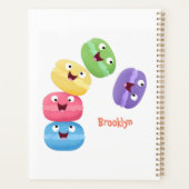 かわいいおもしろいマカロン漫画イラストレーション プランナー手帳 (裏面)