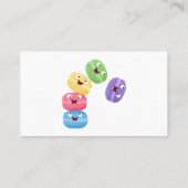 かわいいおもしろいマカロン漫画イラストレーション 名刺 (裏面)