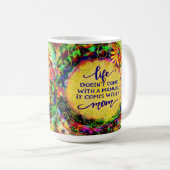 かわいいおもしろいママ、私のライフマニュアルのインスピレーション コーヒーマグカップ (正面右)