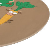 かわいいおもしろいマンガの子ども カッティングボード (角)