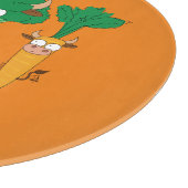 かわいいおもしろいマンガの子ども カッティングボード (角)