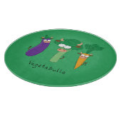 かわいいおもしろいマンガの子ども カッティングボード (角)