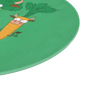 かわいいおもしろいマンガの子ども カッティングボード (角)