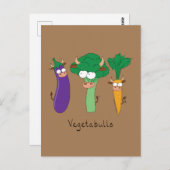 かわいいおもしろいマンガの子ども ポストカード (正面/裏面)