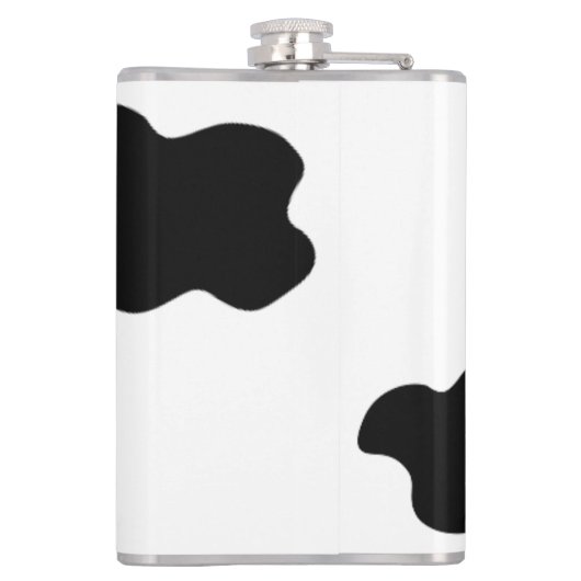 かわいいおもしろいマンガの牛のウダーの日 フラスク (裏面)