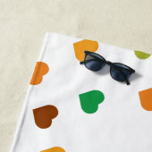 かわいいおもしろいマンゴー ビーチタオル (インサイチュ)