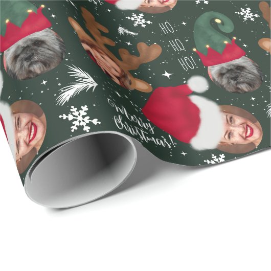 かわいいおもしろいメリークリスマスイラストレーション3枚 ラッピングペーパー (ロールコーナー)
