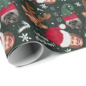 かわいいおもしろいメリークリスマスイラストレーション3枚 ラッピングペーパー (ロールコーナー)