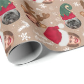かわいいおもしろいメリークリスマスイラストレーション3枚 ラッピングペーパー (ロールコーナー)
