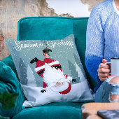 かわいいおもしろいメリークリスマス冬サンタクロース クッション