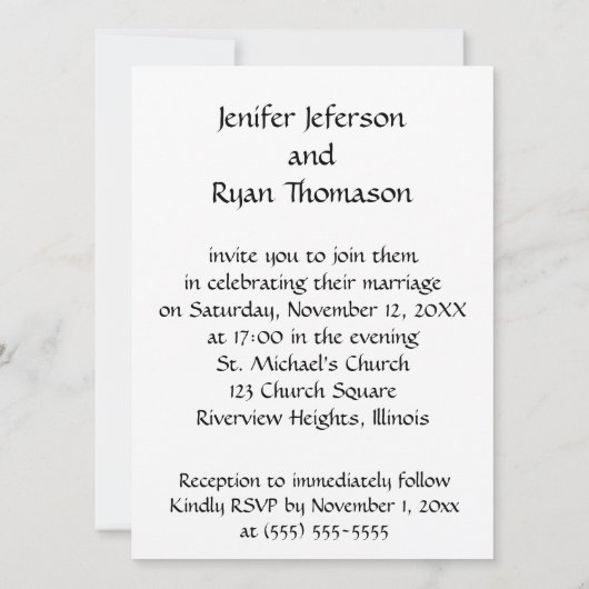 かわいいおもしろいモンキーカップル結婚式招待状 招待状 (裏面)