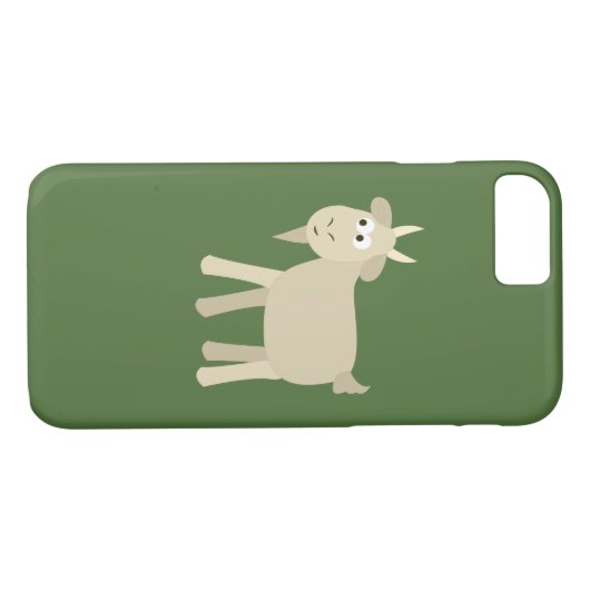 かわいいおもしろいヤギ Case-Mate iPhoneケース (裏面(横))