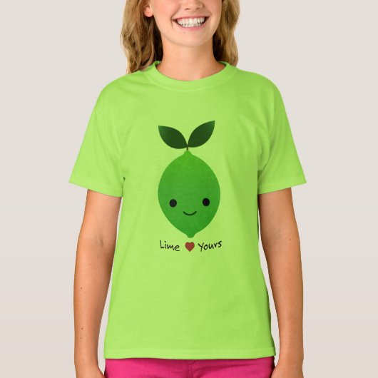 かわいいおもしろいライムあなたのかわいいライム Tシャツ (正面)