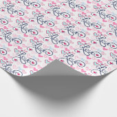 かわいいおもしろいラブバレンタインデー ラッピングペーパー (角)