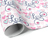 かわいいおもしろいラブバレンタインデー ラッピングペーパー (ロールコーナー)