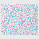 かわいいおもしろいラブヒューの形 ラッピングペーパー (フラット)