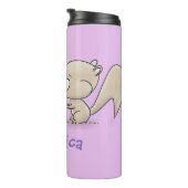 かわいいおもしろいリス漫画イラストレーション タンブラー (回転右)