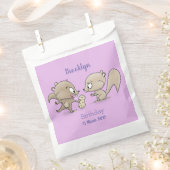 かわいいおもしろいリス漫画イラストレーション フェイバーバッグ (クリップ留めされた状態)