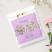 かわいいおもしろいリス漫画イラストレーション フェイバーバッグ (封をした状態)